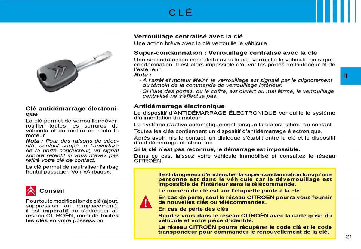 Citroen C3 I 1 manuel du proprietaire / page 3