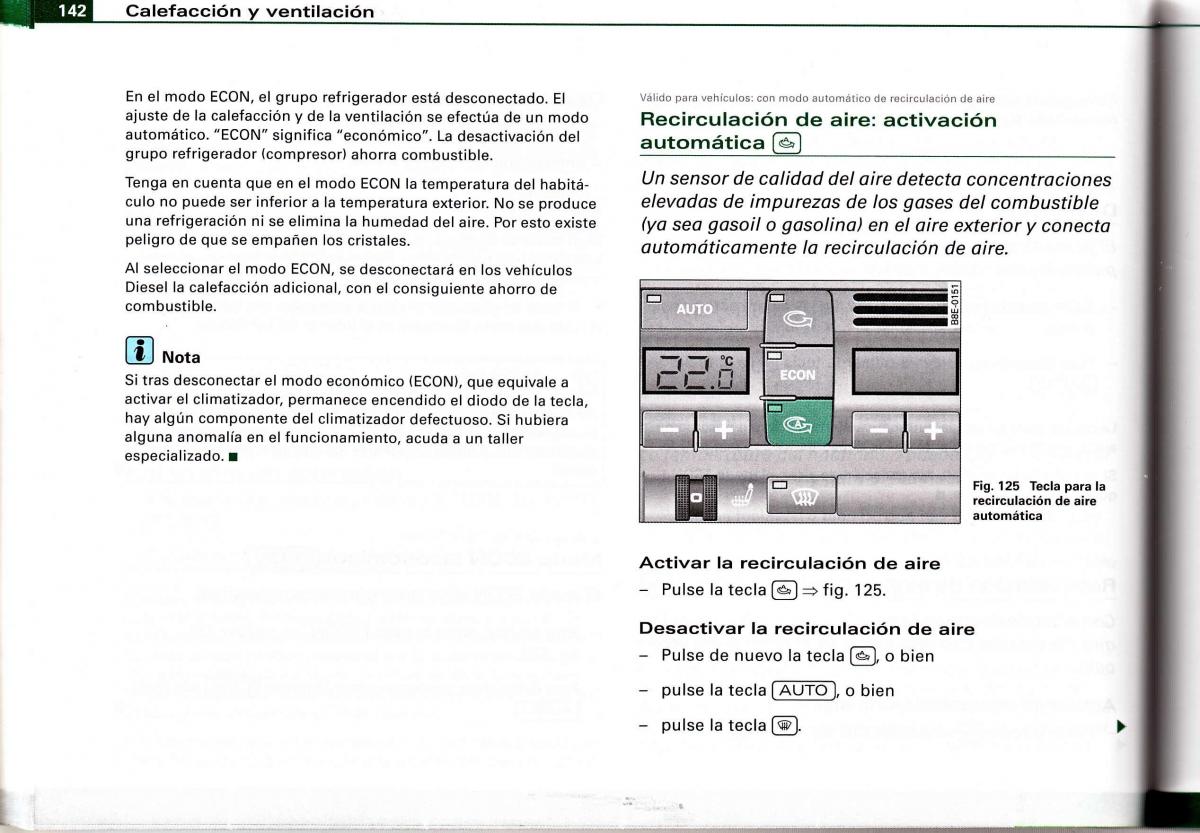 Audi A4 B6 8E manual del propietario / page 138