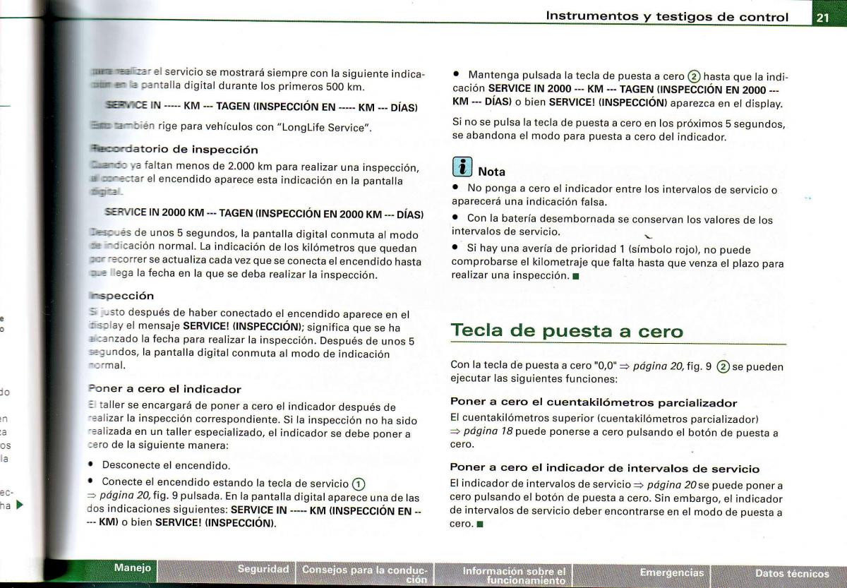 Audi A4 B6 8E manual del propietario / page 17