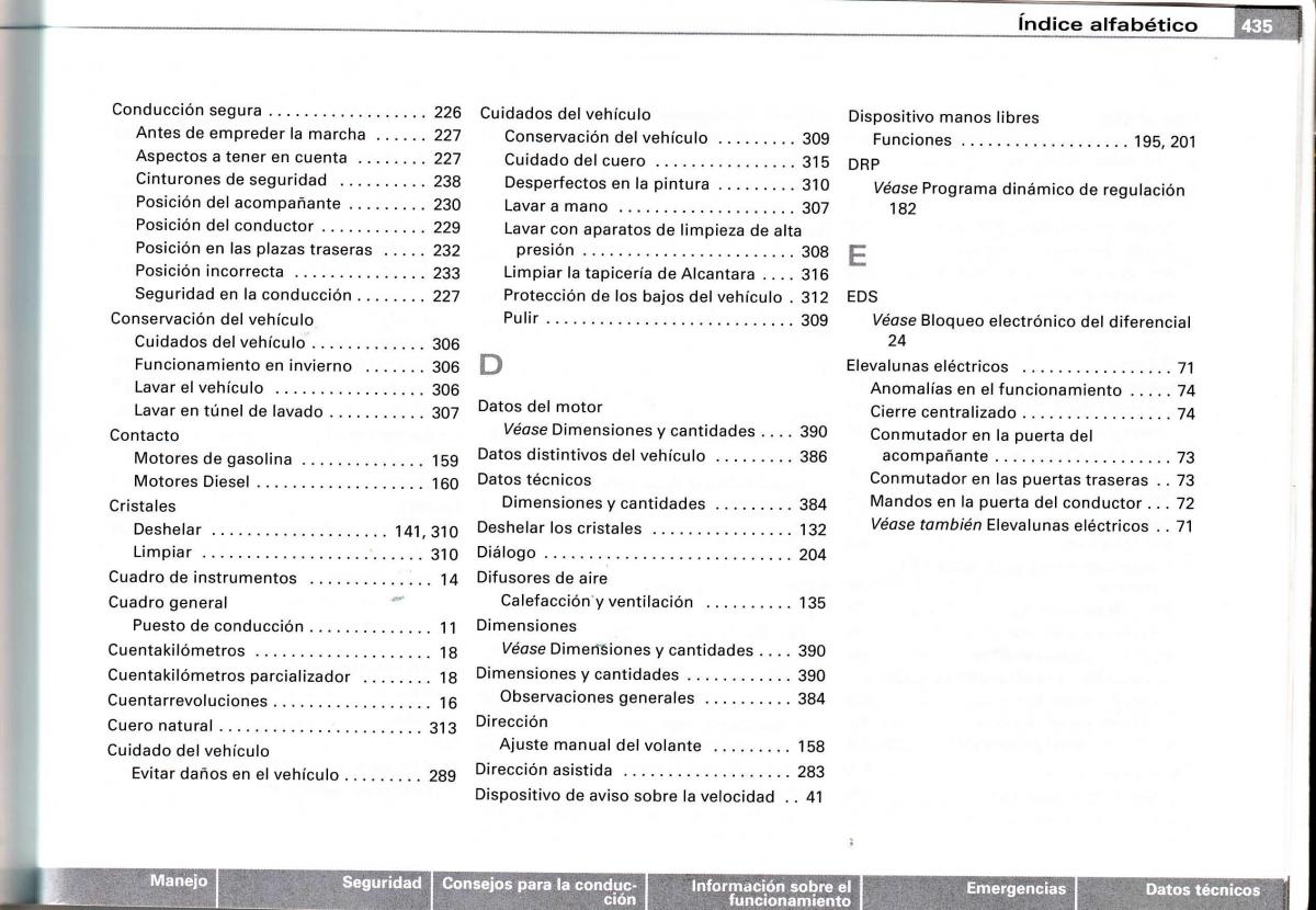 Audi A4 B6 8E manual del propietario / page 409