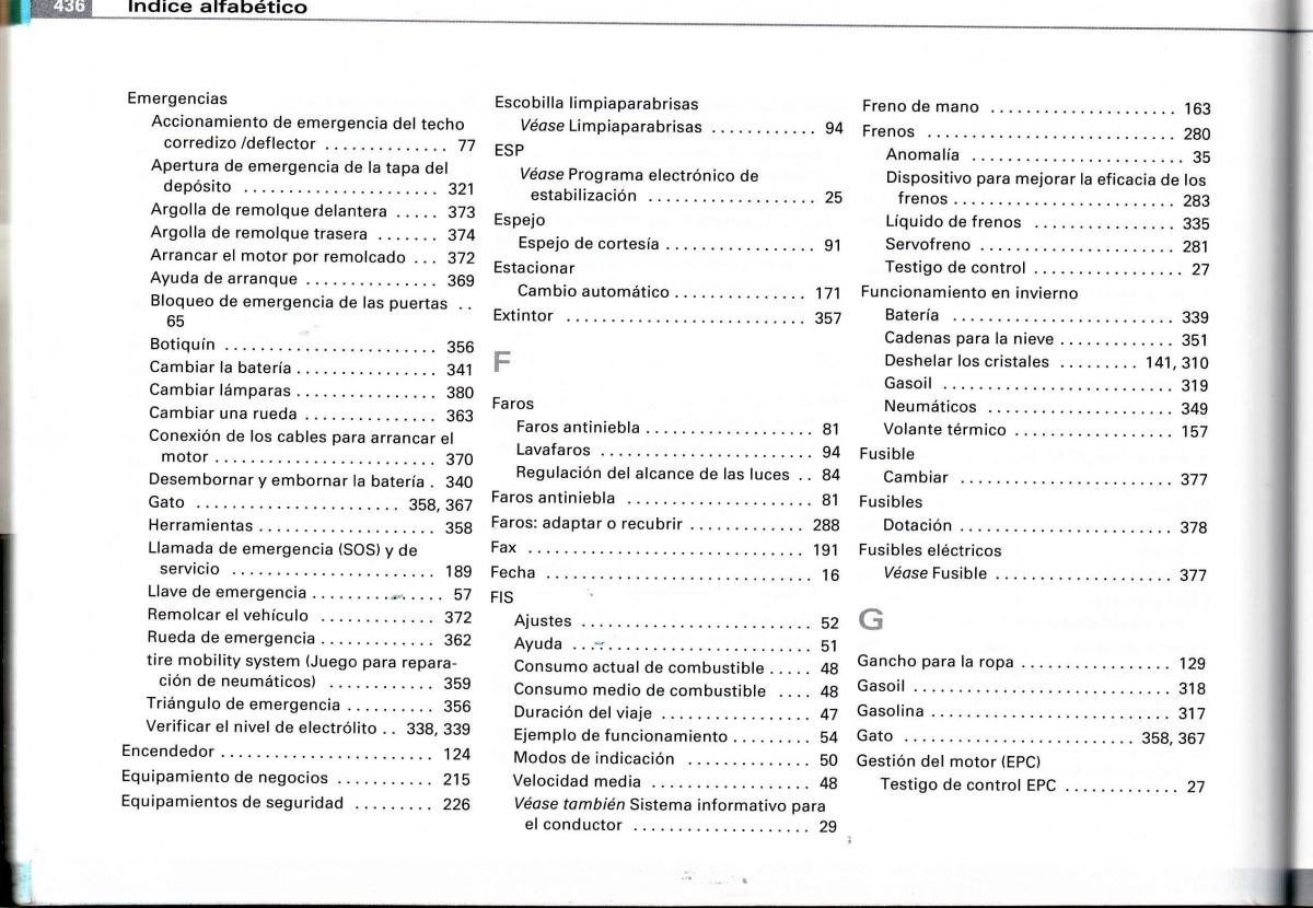 Audi A4 B6 8E manual del propietario / page 410