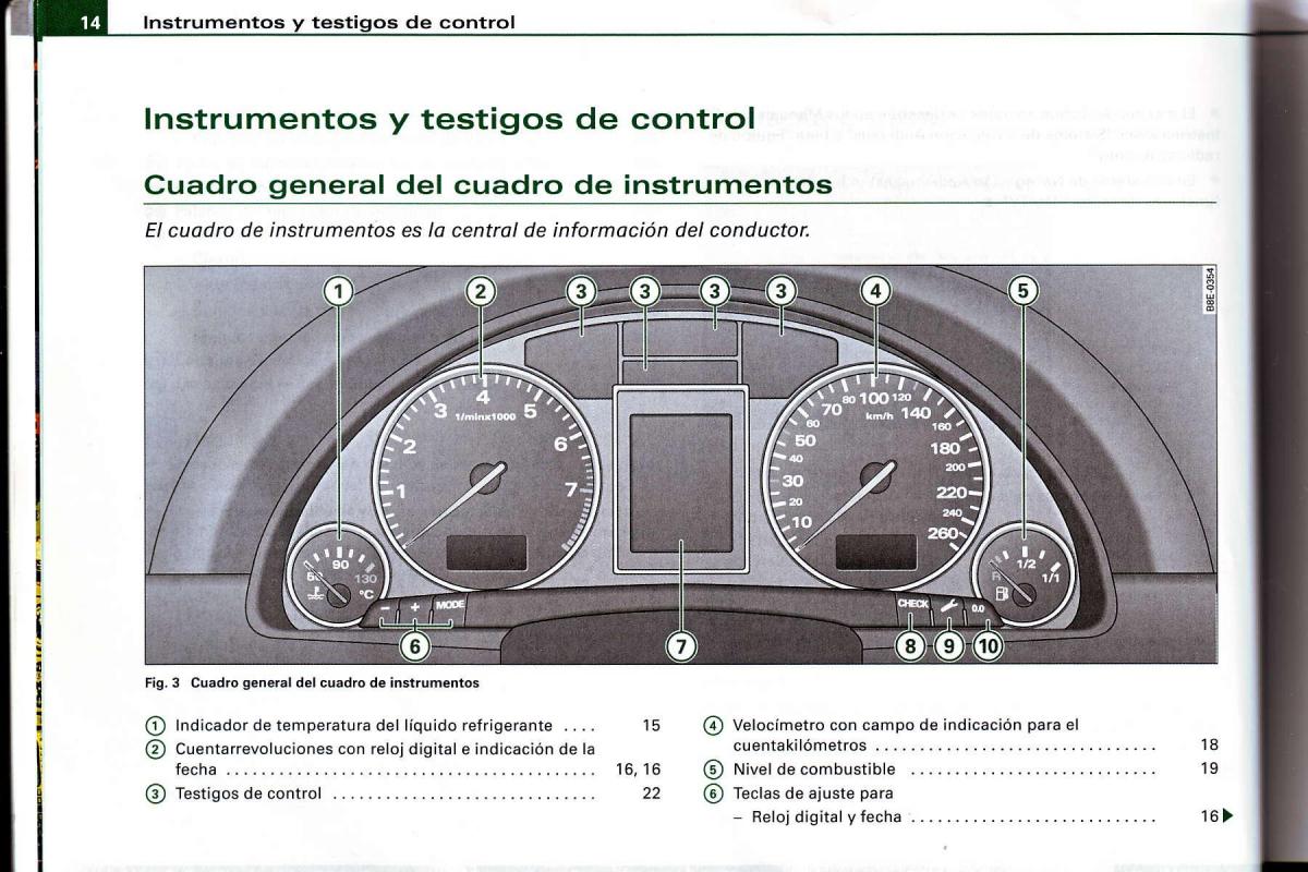 Audi A4 B6 8E manual del propietario / page 10