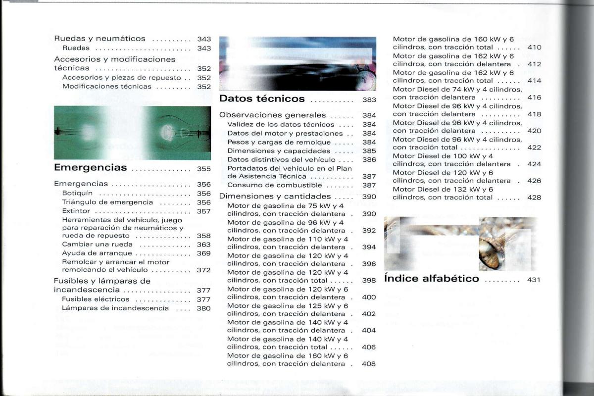 Audi A4 B6 8E manual del propietario / page 5