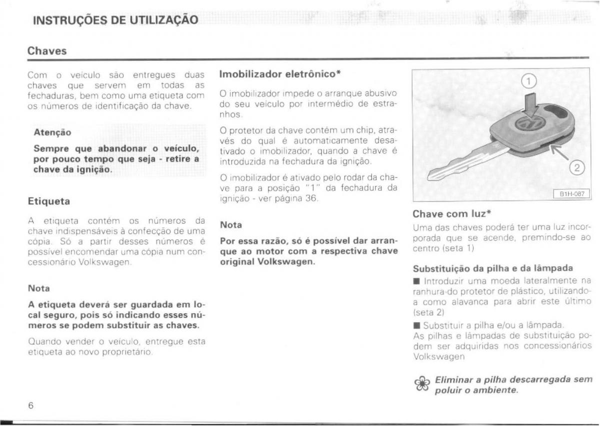 VW Passat B4 manual do usuario / page 8