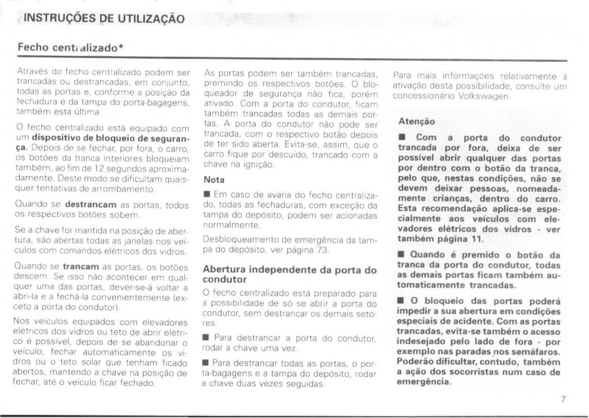 VW Passat B4 manual do usuario / page 9
