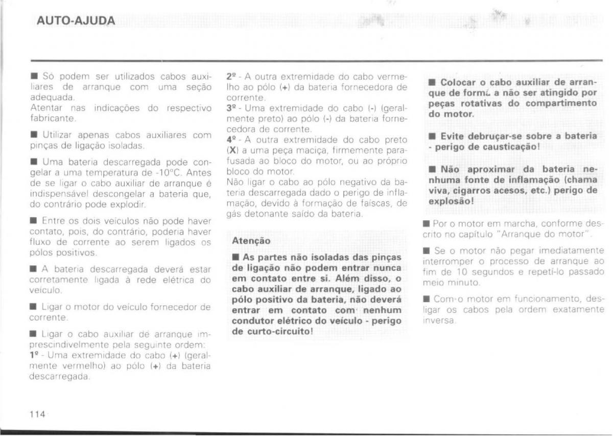 VW Passat B4 manual do usuario / page 116