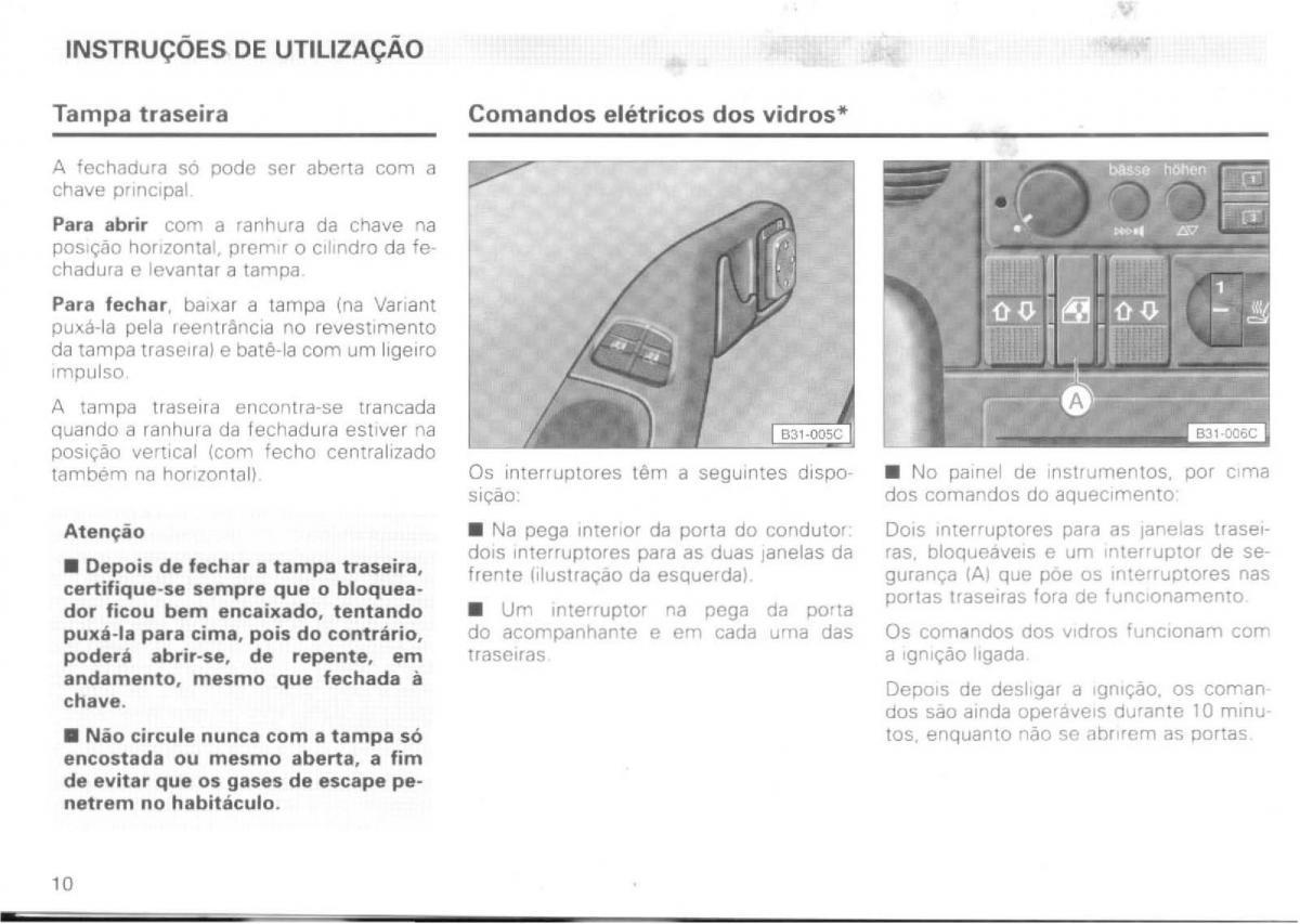 VW Passat B4 manual do usuario / page 12