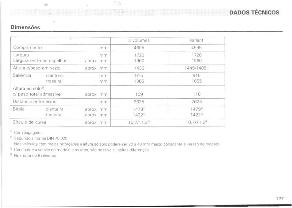 VW Passat B4 manual do usuario / page 129