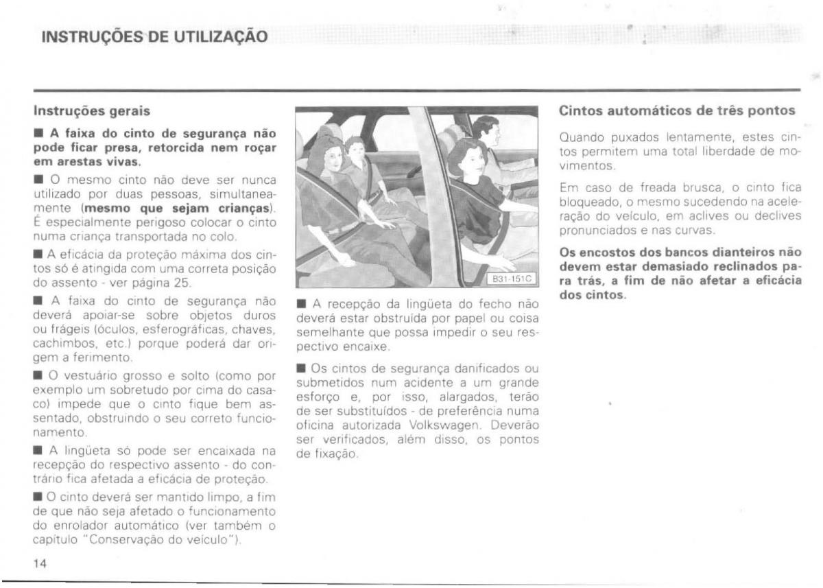 VW Passat B4 manual do usuario / page 16