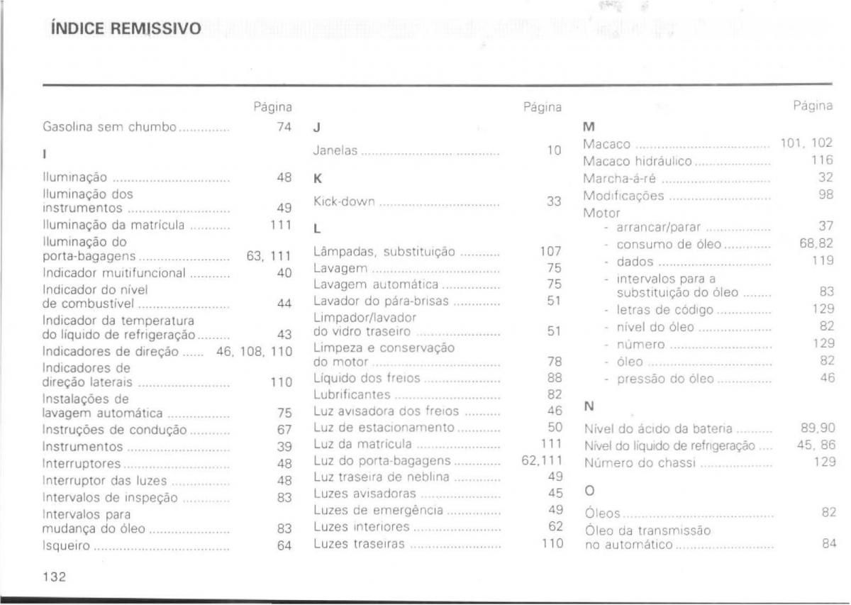 VW Passat B4 manual do usuario / page 134