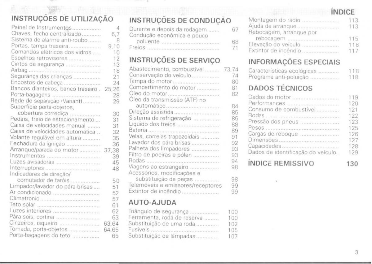 VW Passat B4 manual do usuario / page 5