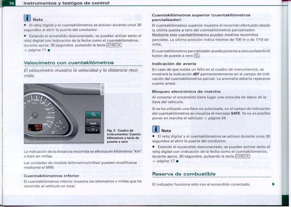 Audi A6 C6 manual del propietario / page 18