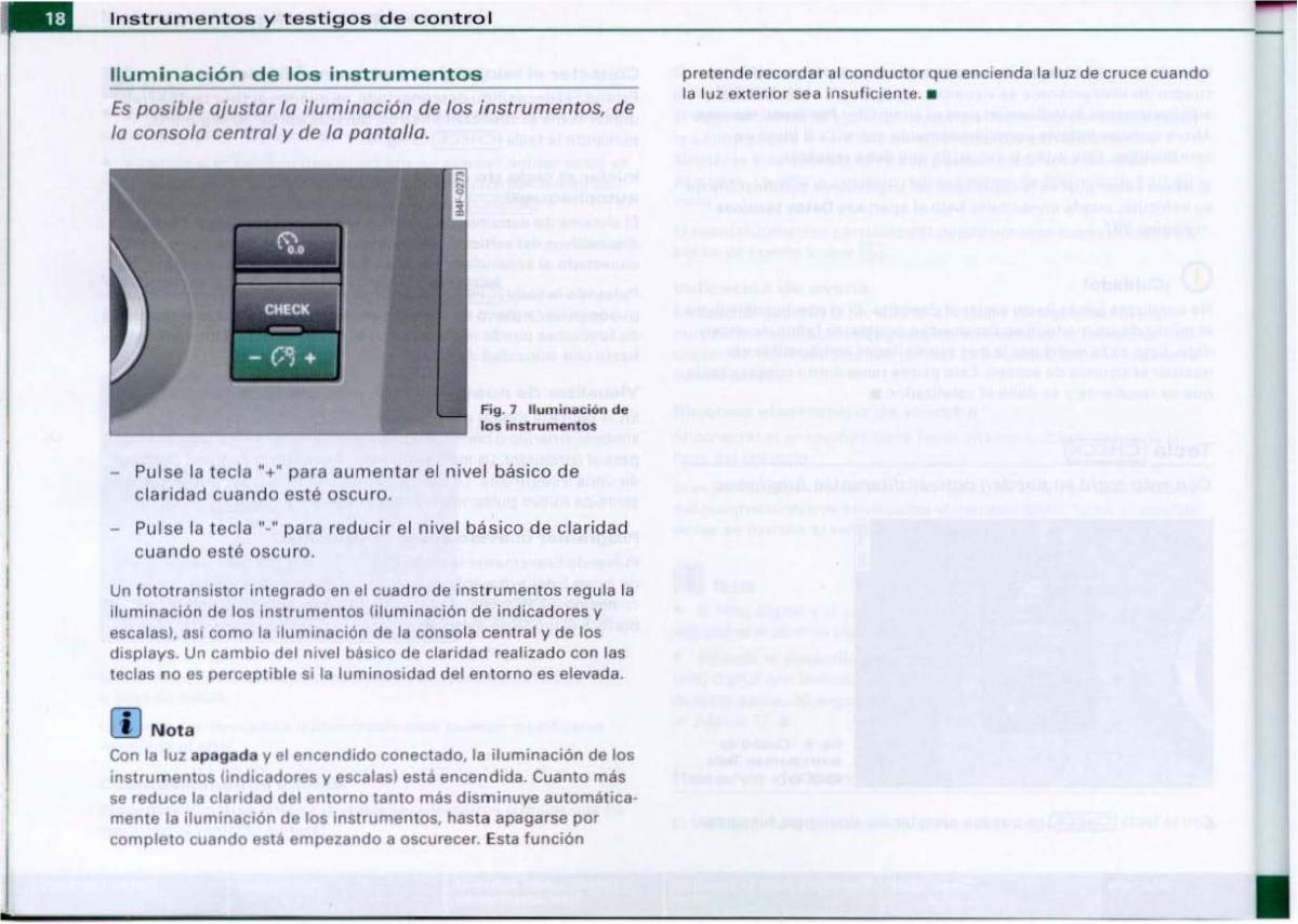 Audi A6 C6 manual del propietario / page 20