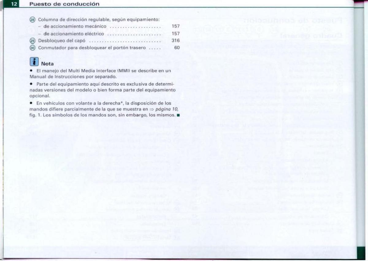 Audi A6 C6 manual del propietario / page 14