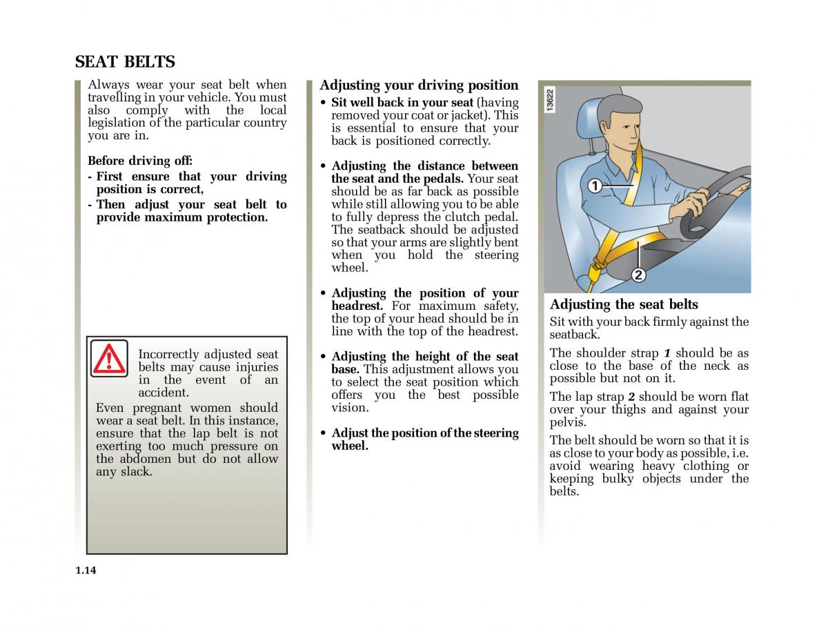 Renault Modus owners manual / page 21