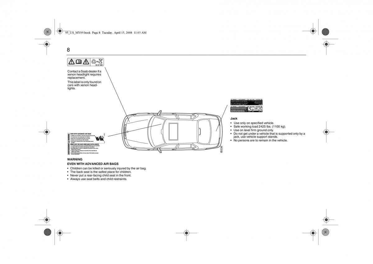 manual  Saab 9 5 FL I 1 owners manual / page 8