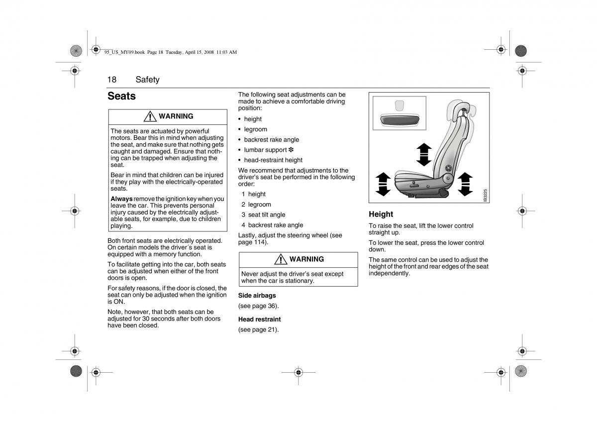 manual  Saab 9 5 FL I 1 owners manual / page 18