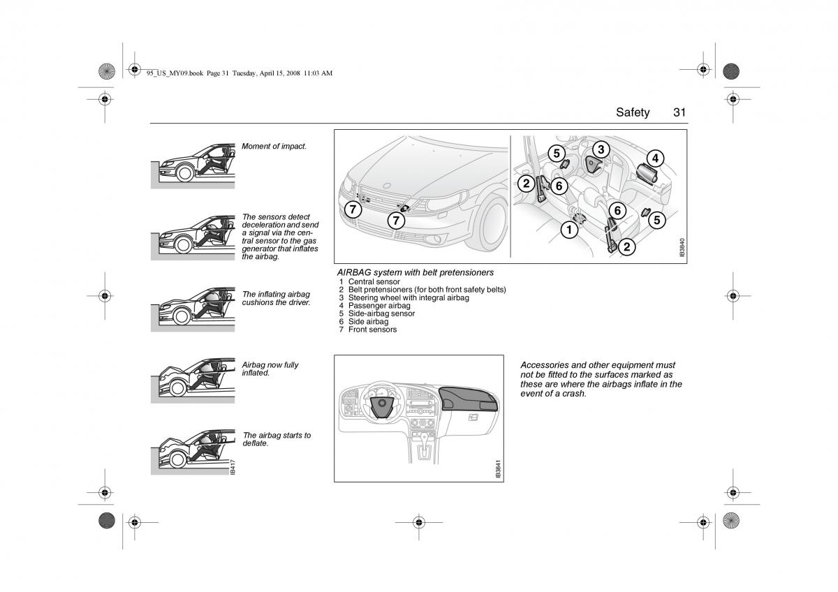 Saab 9 5 FL I 1 owners manual / page 31