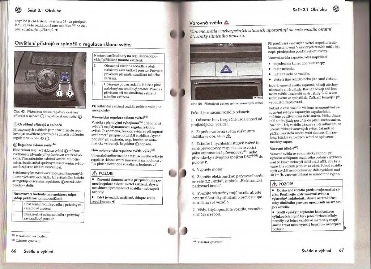 VW Passat B6 navod k obsludze / page 31