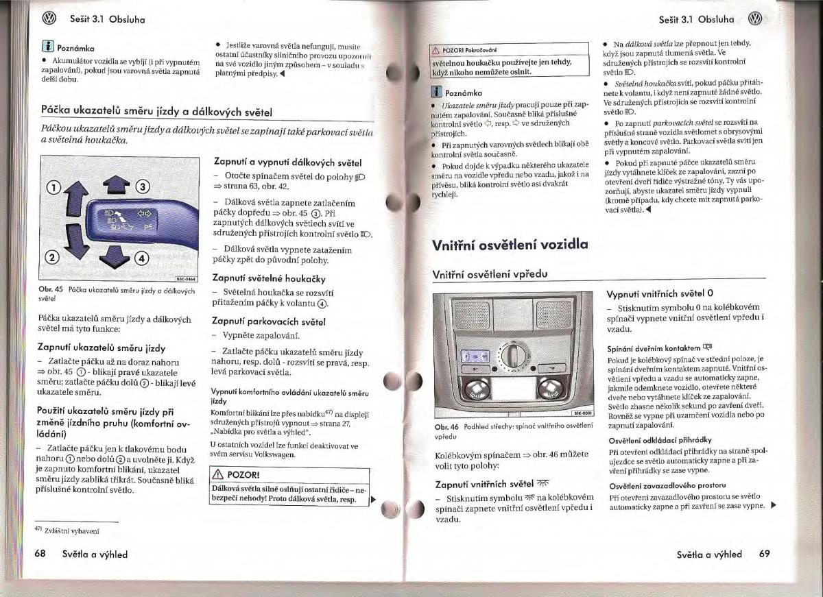 VW Passat B6 navod k obsludze / page 32