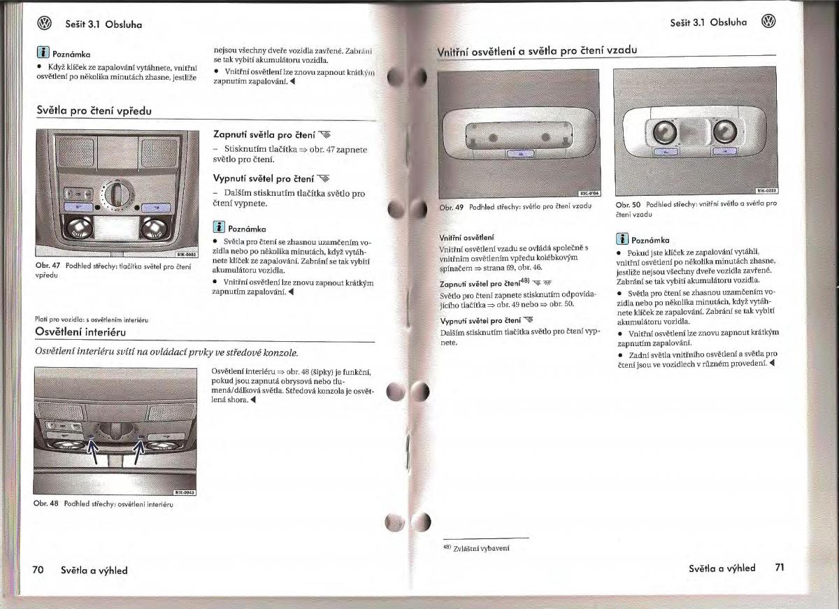 VW Passat B6 navod k obsludze / page 33