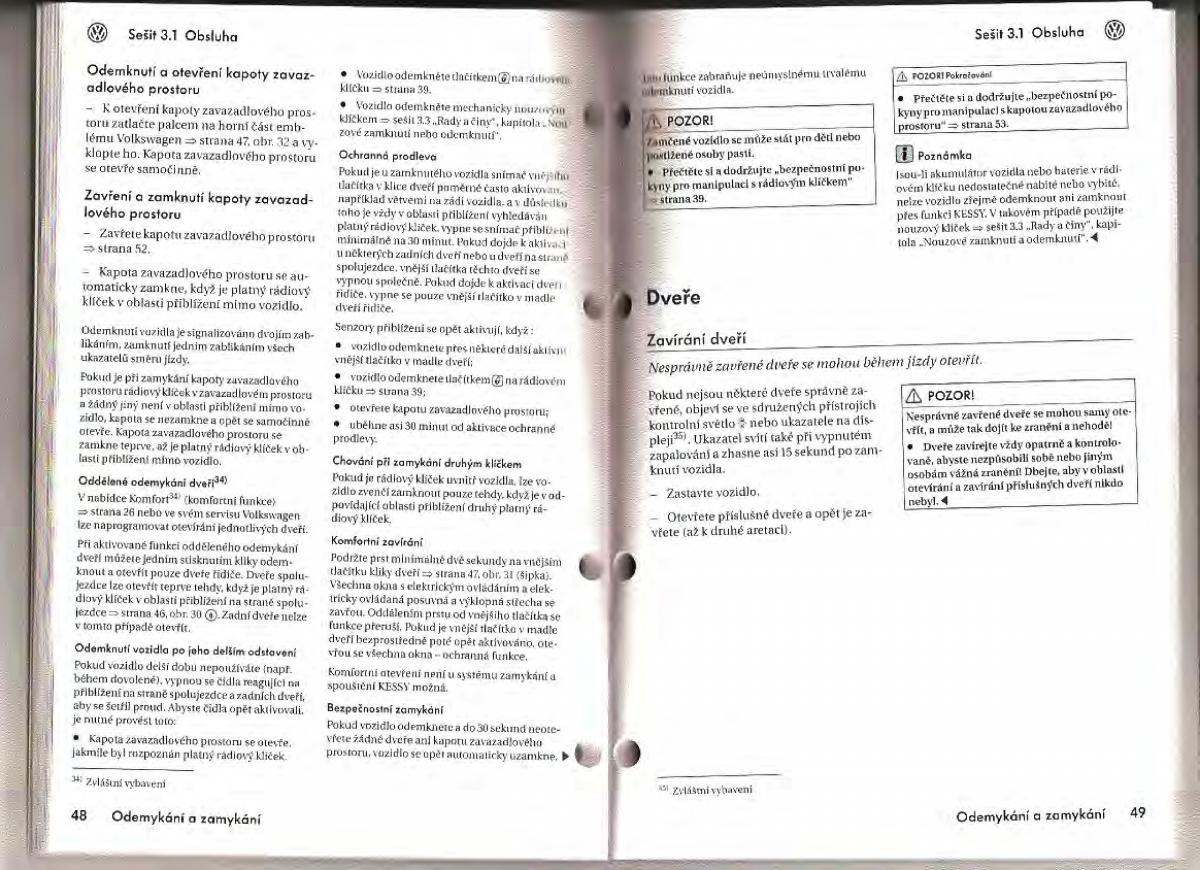 VW Passat B6 navod k obsludze / page 22