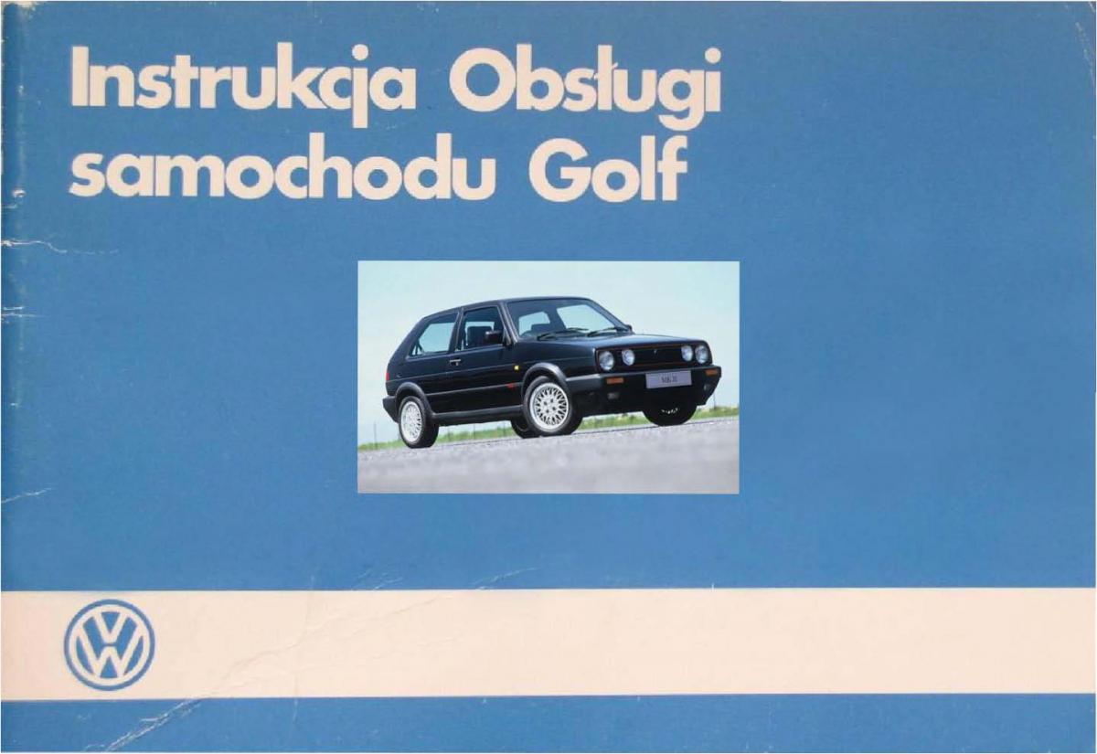 VW Golf II 2 MK2 instrukcja obslugi / page 1