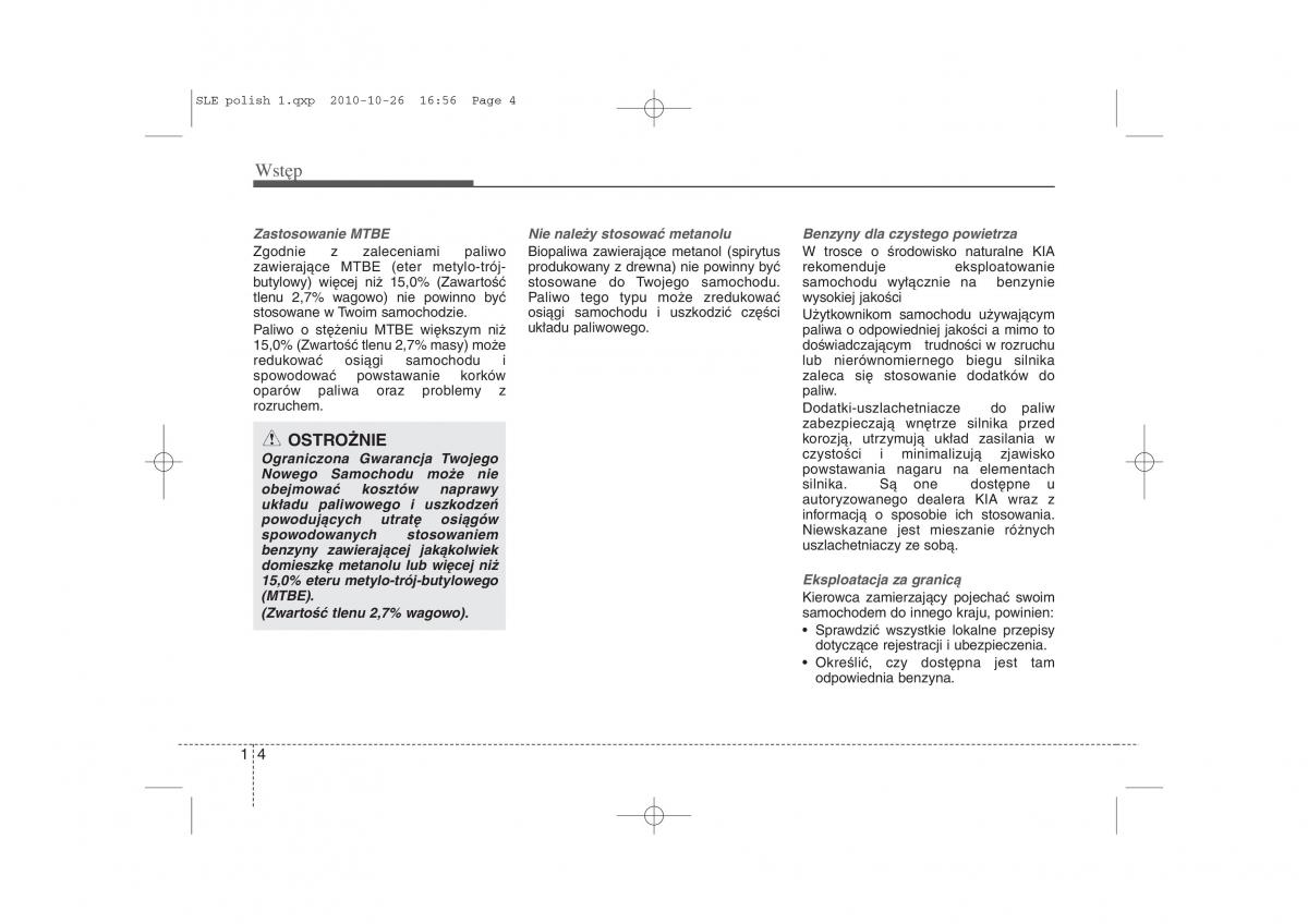 manual  Kia Sportage III instrukcja / page 7