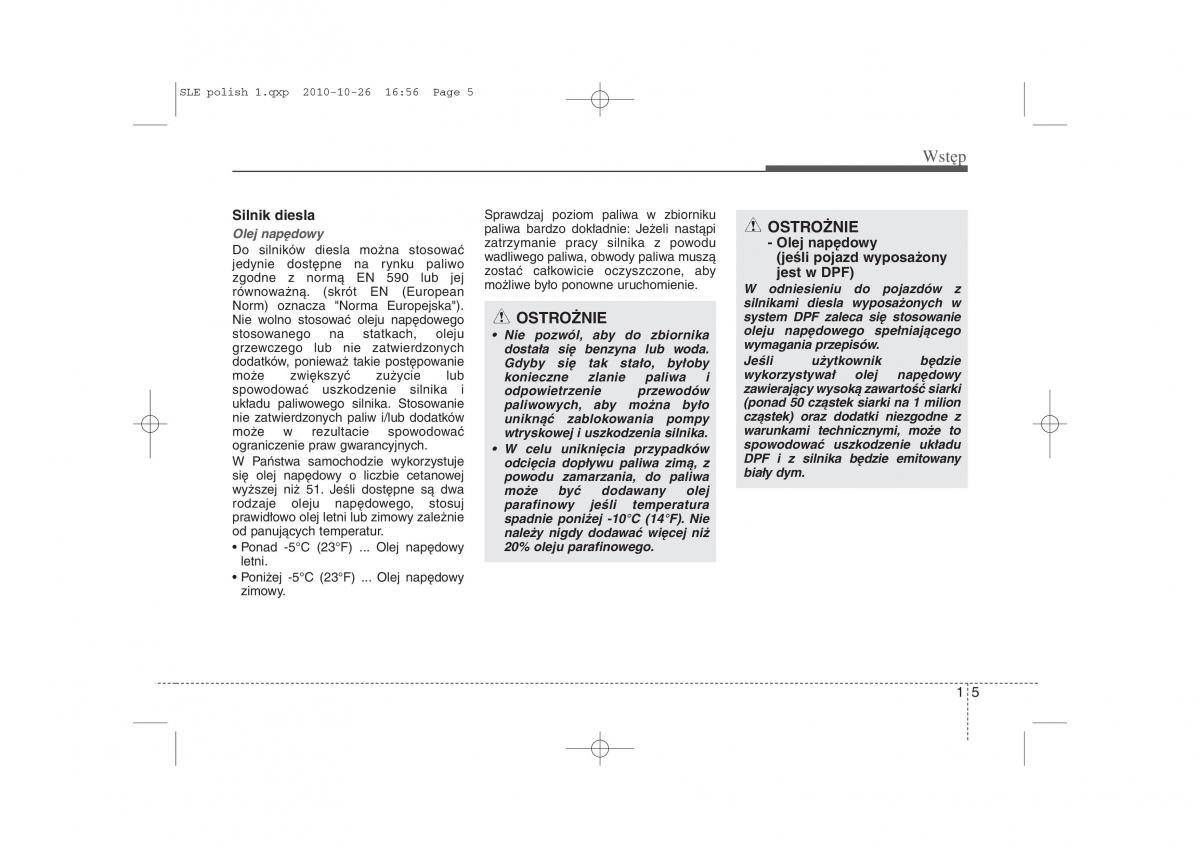 manual  Kia Sportage III instrukcja / page 8
