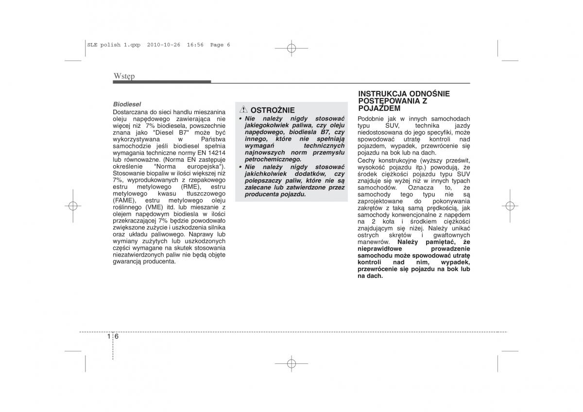 manual  Kia Sportage III instrukcja / page 9
