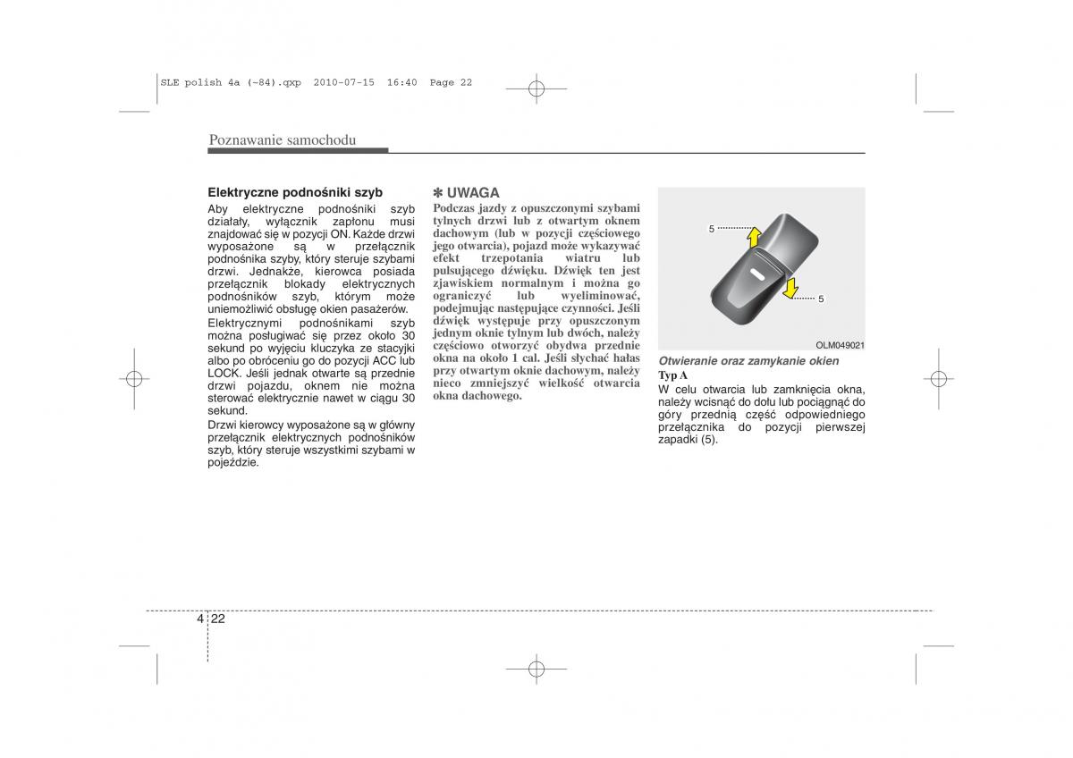 Kia Sportage III instrukcja obslugi / page 107