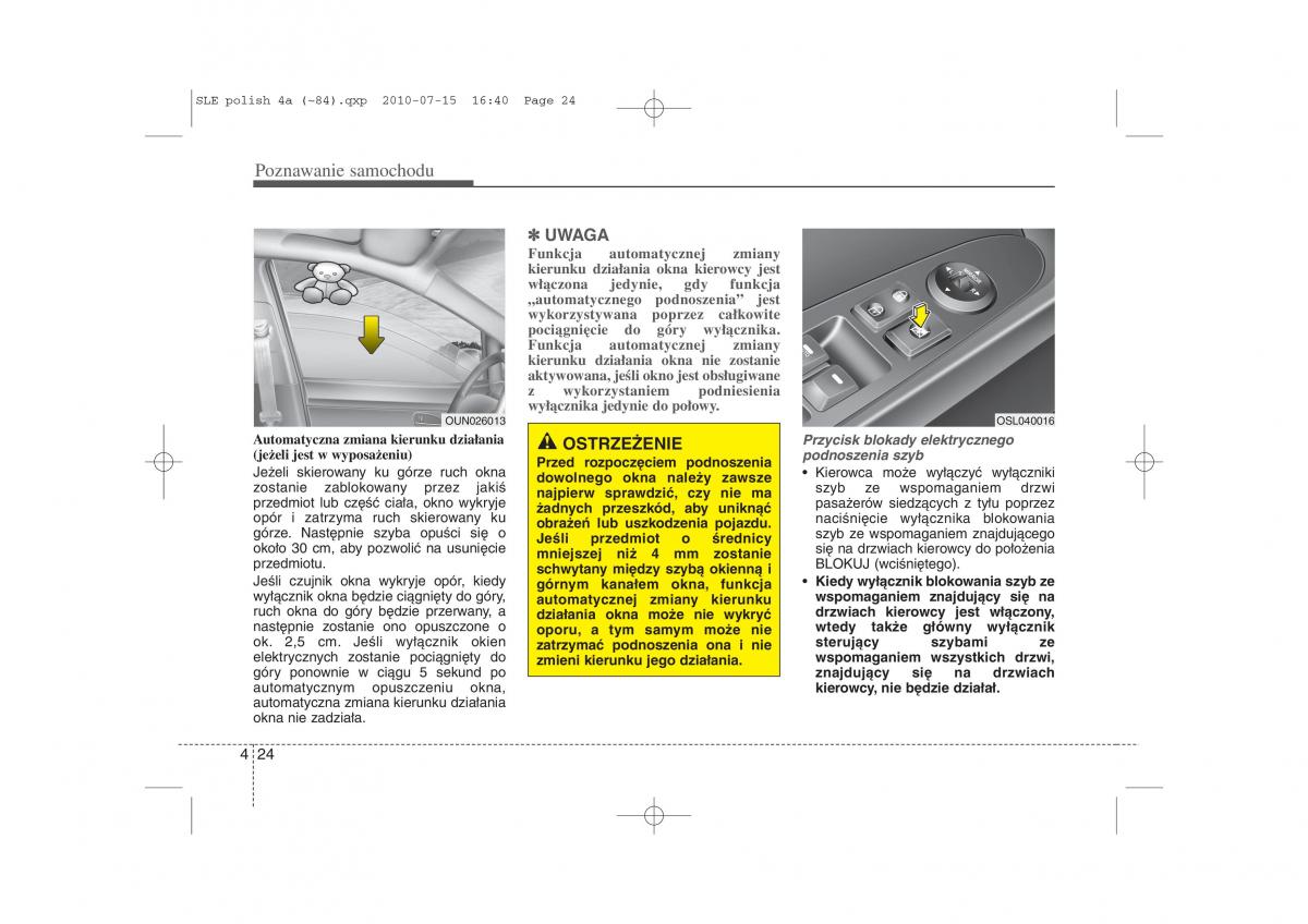Kia Sportage III instrukcja obslugi / page 109