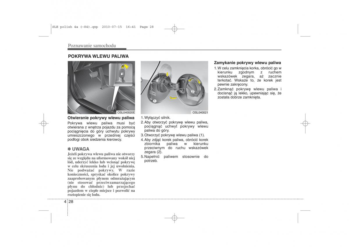 Kia Sportage III instrukcja obslugi / page 113