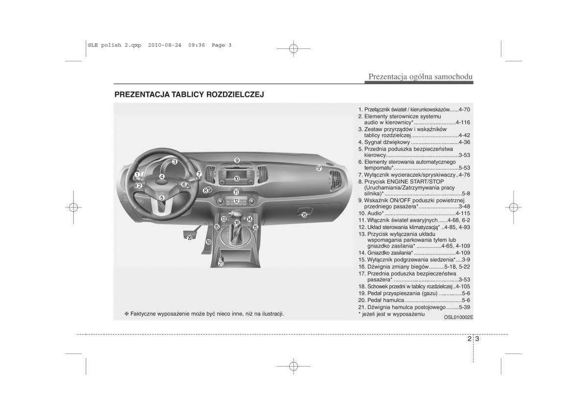 Kia Sportage III instrukcja obslugi / page 14