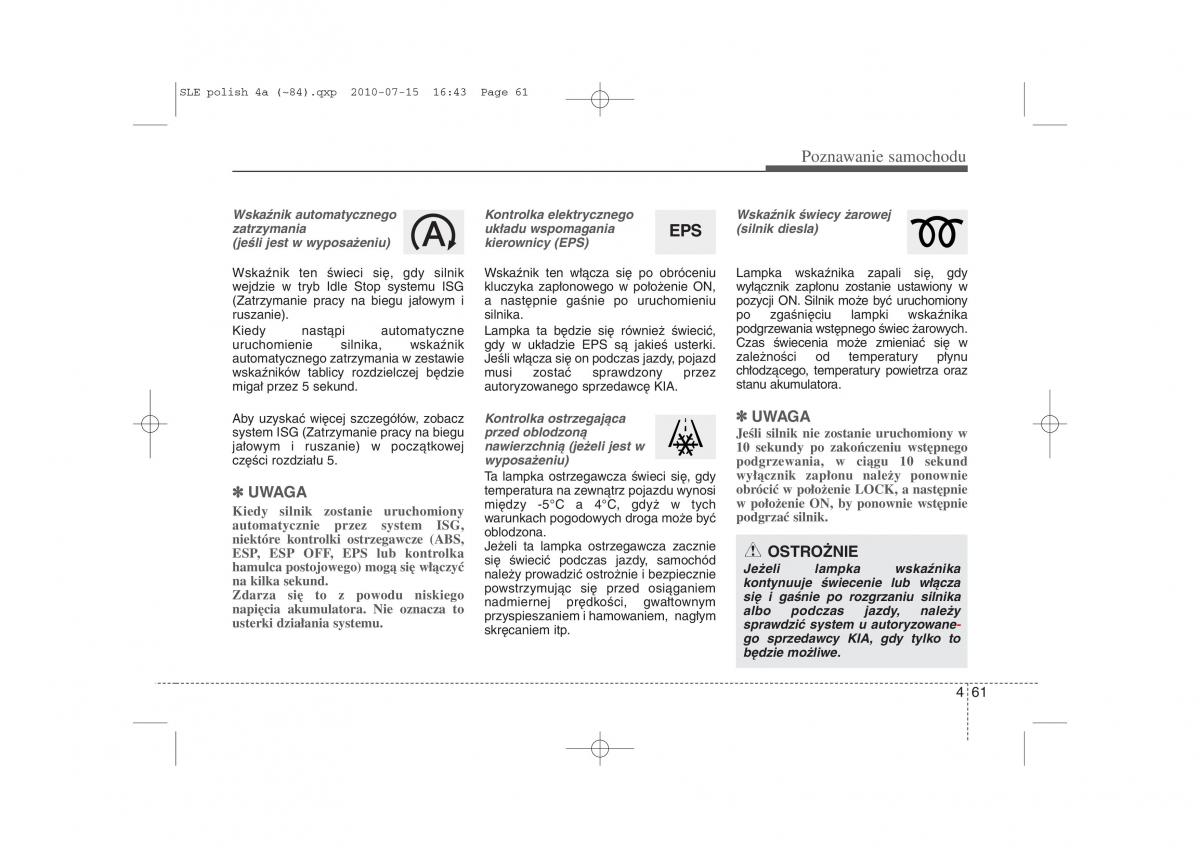 Kia Sportage III instrukcja obslugi / page 146