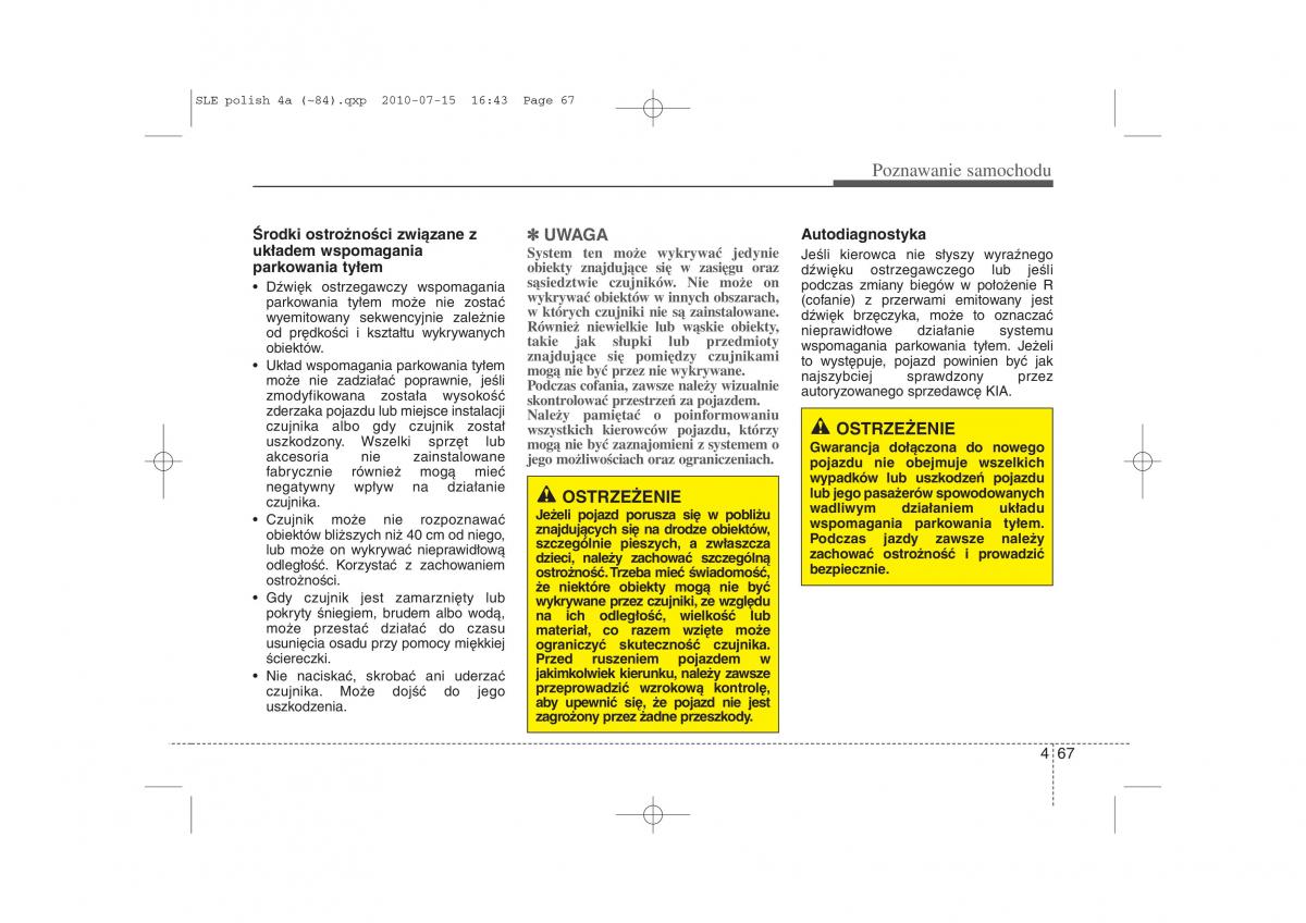 Kia Sportage III instrukcja obslugi / page 152