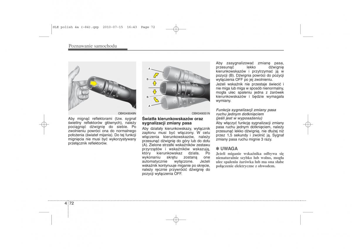 Kia Sportage III instrukcja obslugi / page 157