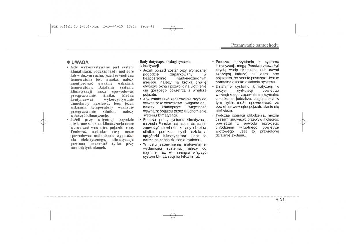 Kia Sportage III instrukcja obslugi / page 176