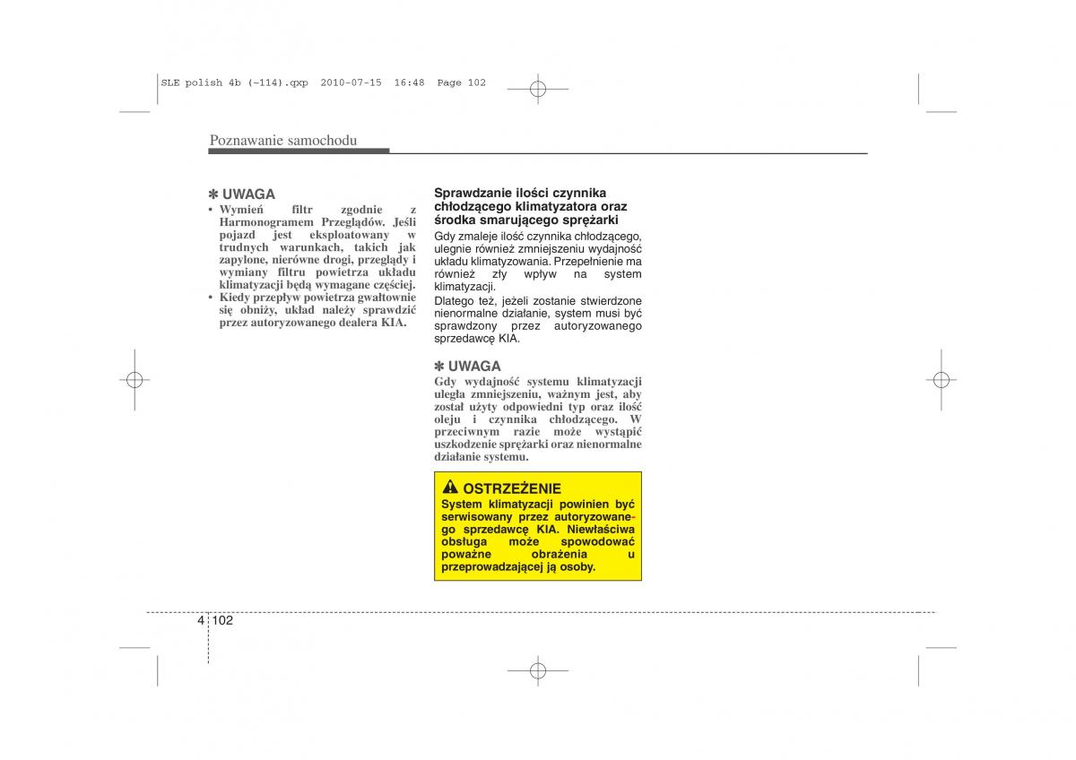 Kia Sportage III instrukcja obslugi / page 187