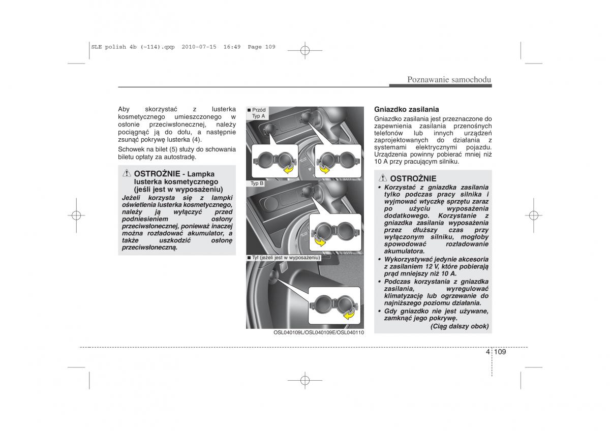 Kia Sportage III instrukcja obslugi / page 194