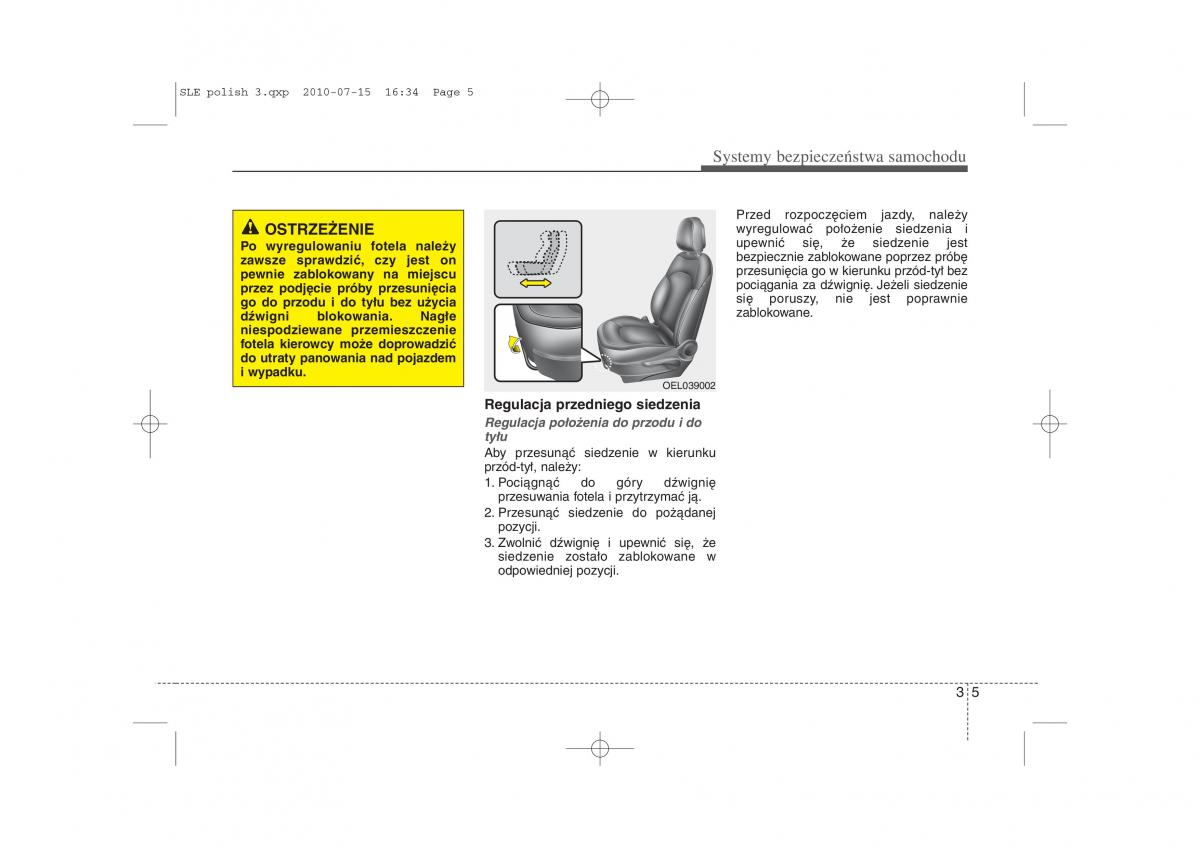 manual  Kia Sportage III instrukcja / page 20