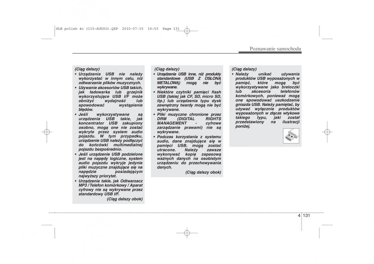 Kia Sportage III instrukcja obslugi / page 216