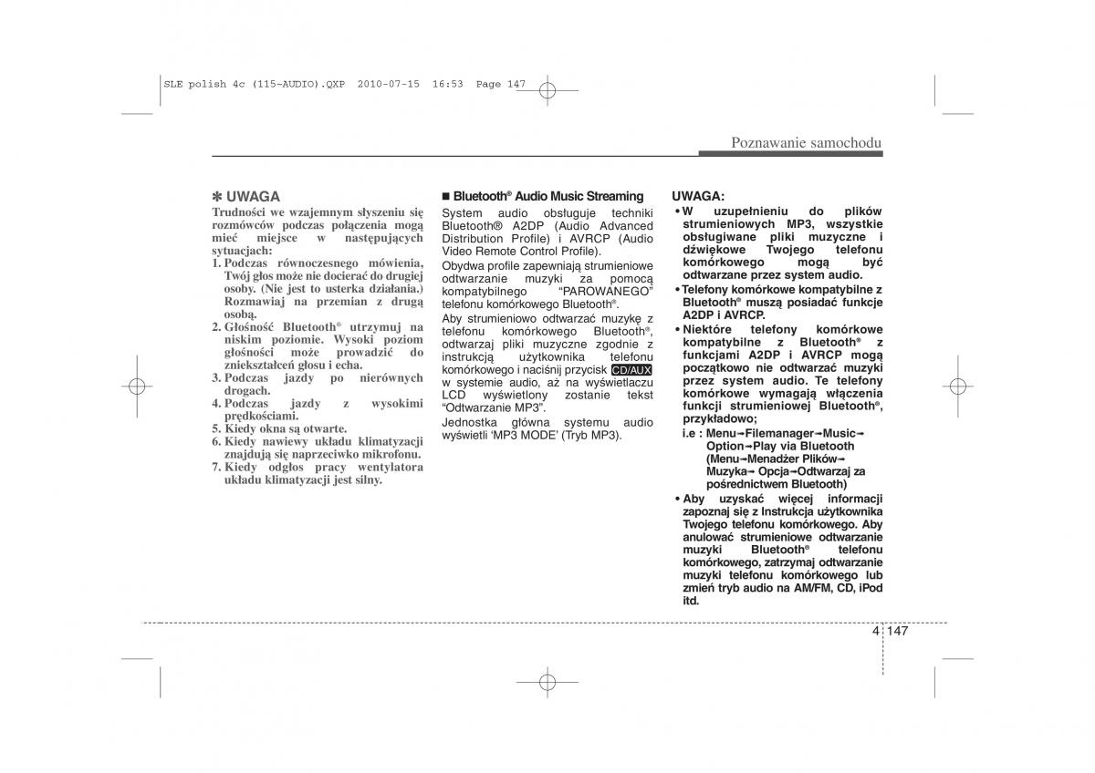 Kia Sportage III instrukcja obslugi / page 232