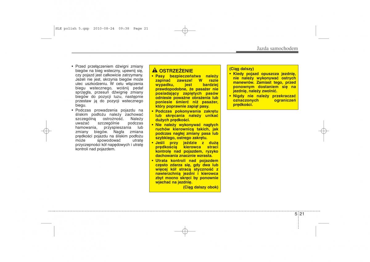 Kia Sportage III instrukcja obslugi / page 254