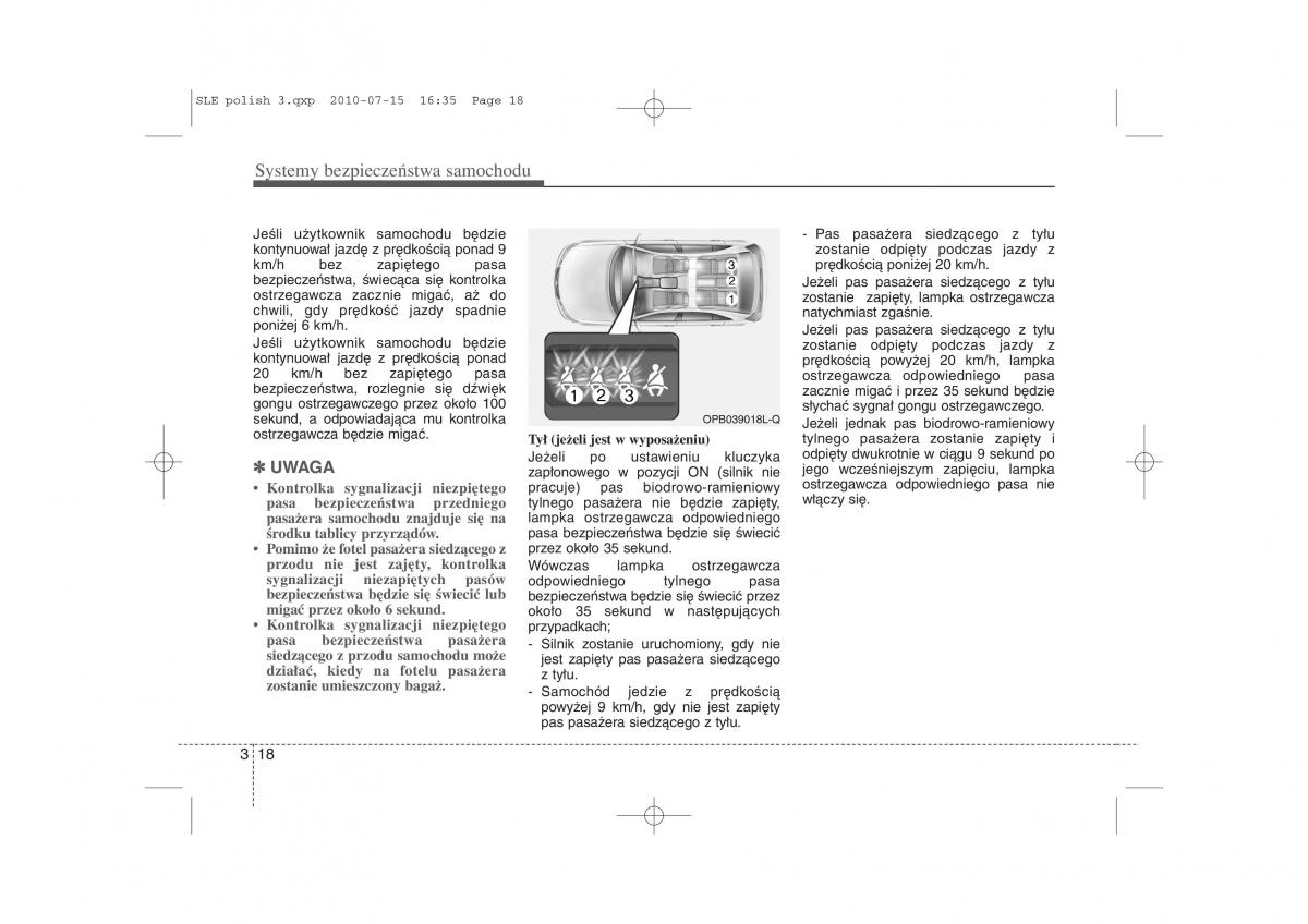 Kia Sportage III instrukcja obslugi / page 33