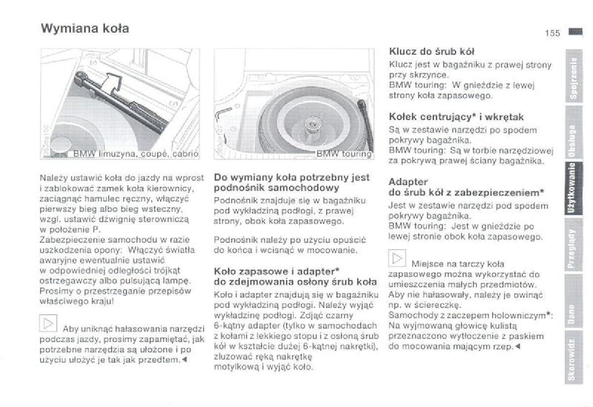 BMW 3 E36 instrukcja obslugi / page 155