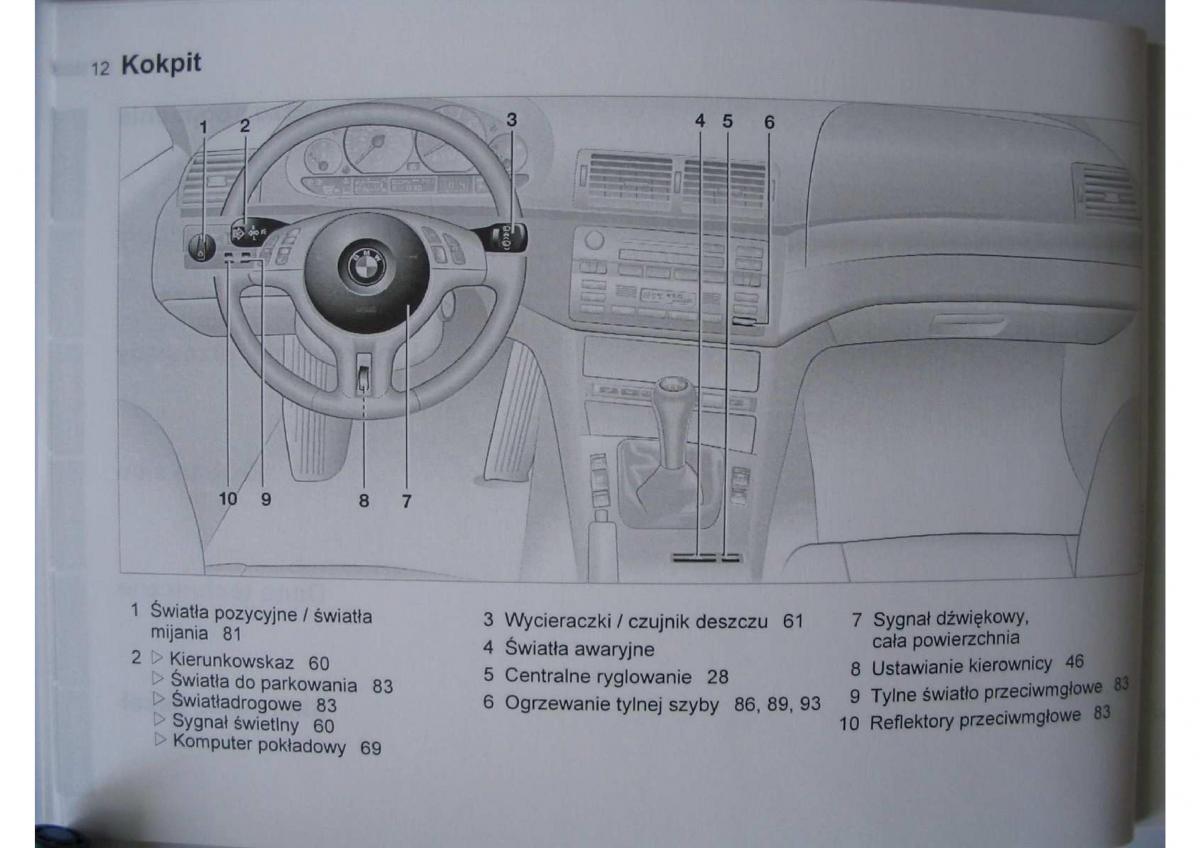 BMW E46 instrukcja obslugi / page 14