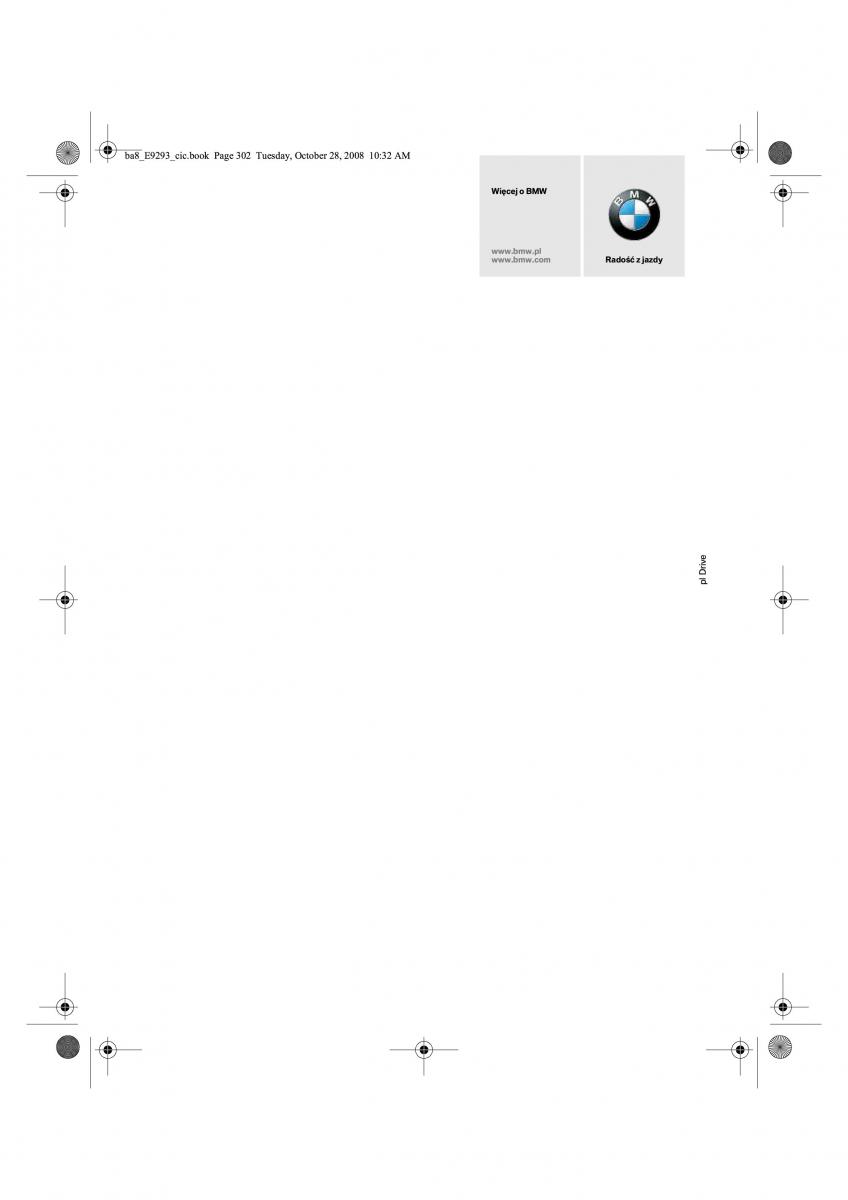 BMW 3 E92 E93 instrukcja obslugi / page 293