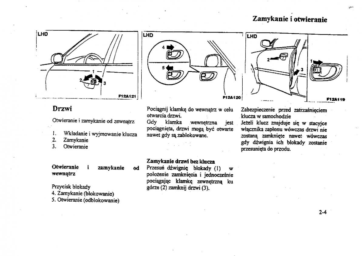 Mitsubishi Galant VIII 8 instrukcja obslugi / page 16