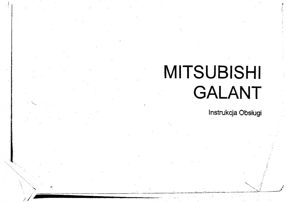 manual  Mitsubishi Galant VIII 8 instrukcja / page 1